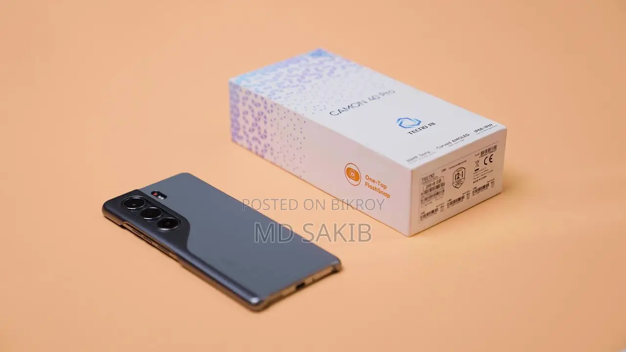 Tecno Camon 40 Pro 8/256 Ram/Rom (Used)