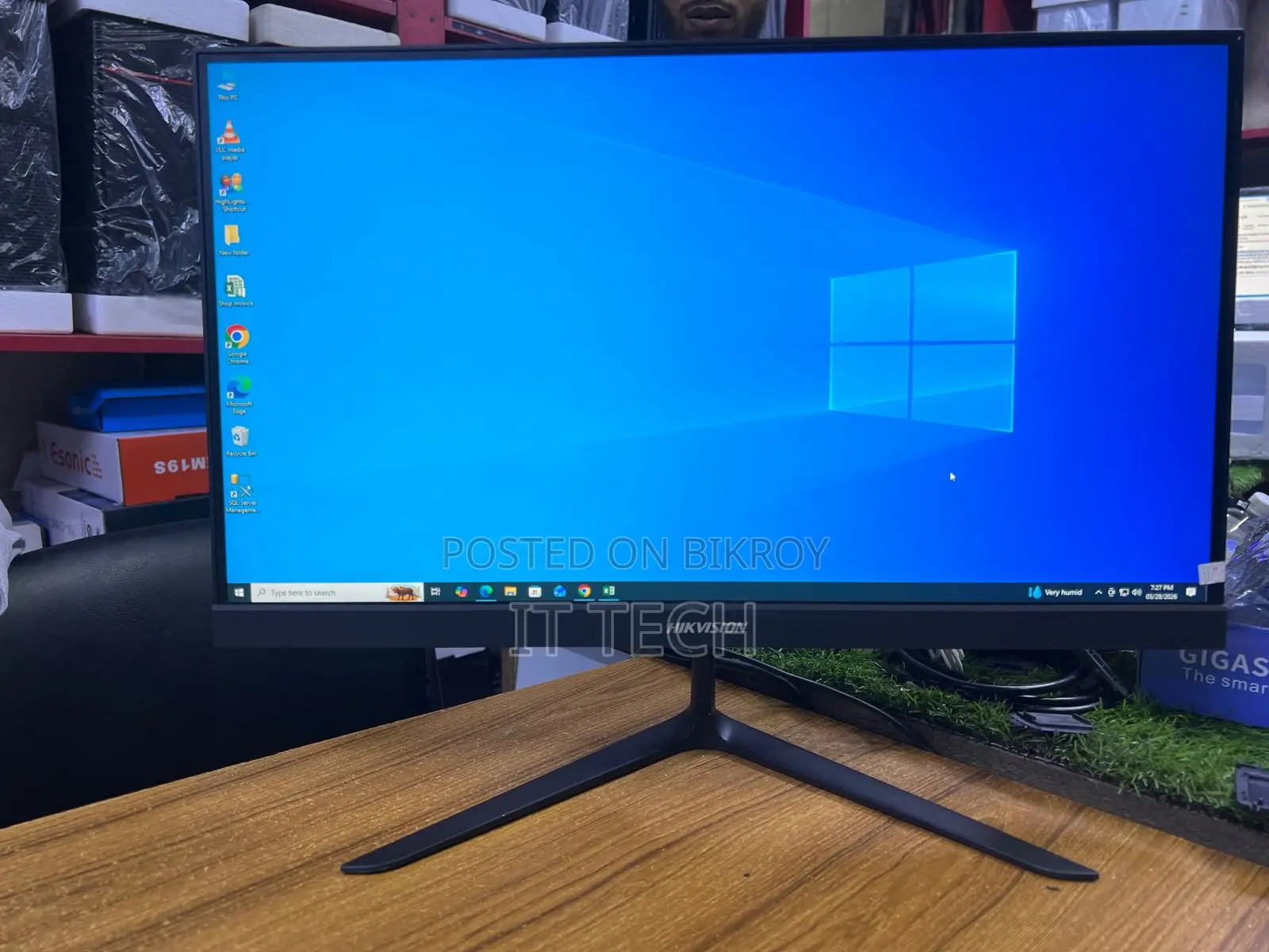 Hikvision 22" IPS BORDERLESS 100HZ LED ! With Box 1 year warranty
