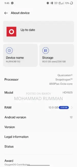 OnePlus 7T Pro . (Used)