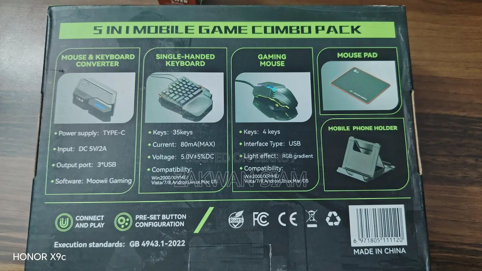 5 in 1 Mobile Gaming Combo