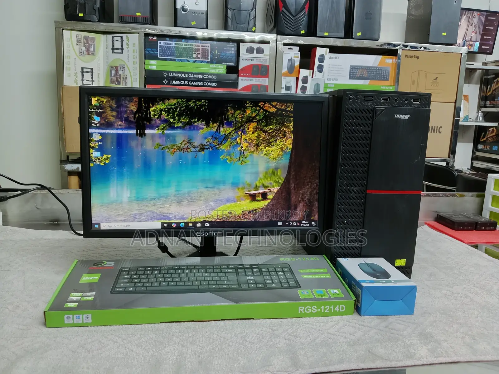 Intel Core I3 (3rd Gen) + 19″ HD Plus LED Monitor - Full Desktop Setup