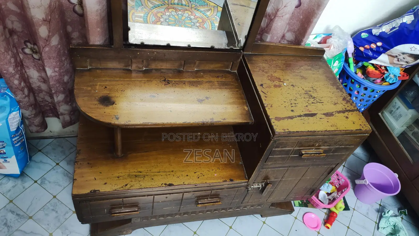 Dressing Table সেগুন কাঠের ড্রেসিং টেবিল