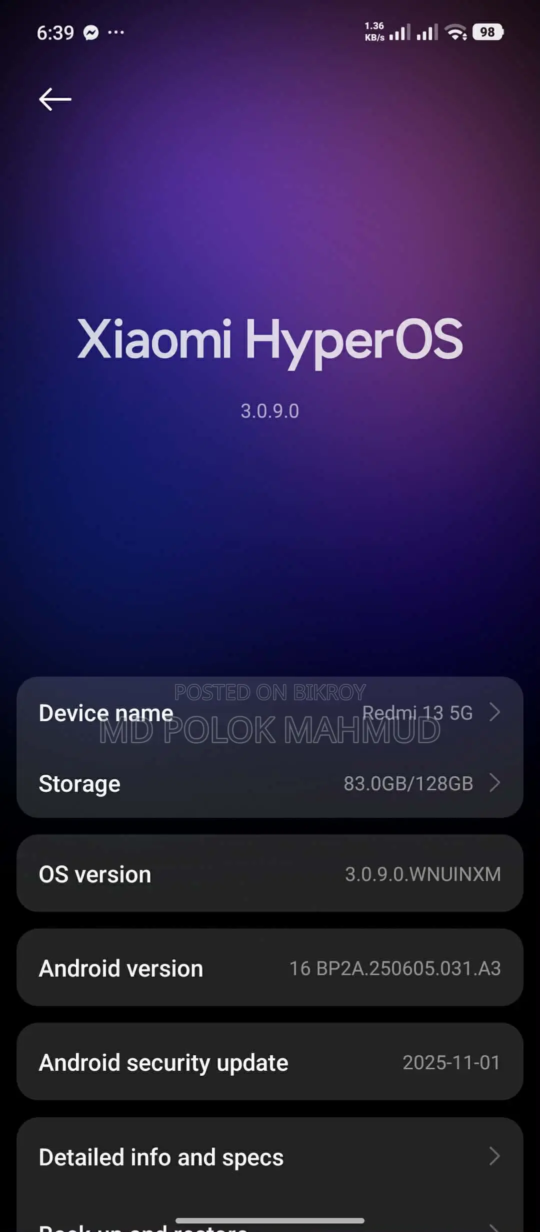 Xiaomi Redmi Note 13 (Used)