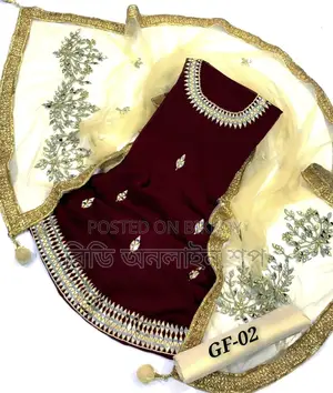New Unstitched Organza Georgette Shalwar Kamiz Four Piece Party Dress