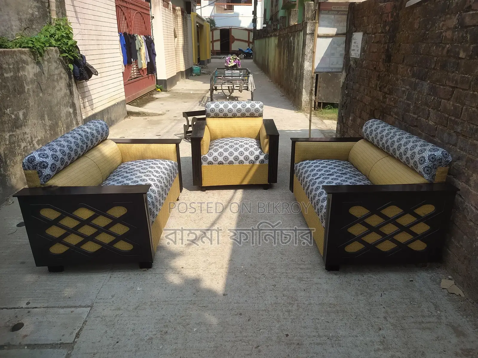 New Cross Jali Design Full Set With Table C49