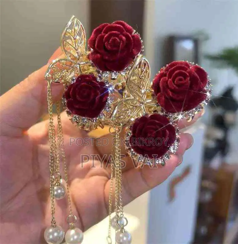 Hair accessory rose