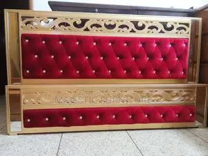 BED 5/7 & 6/7 FEET GOLDEN. M # 1736