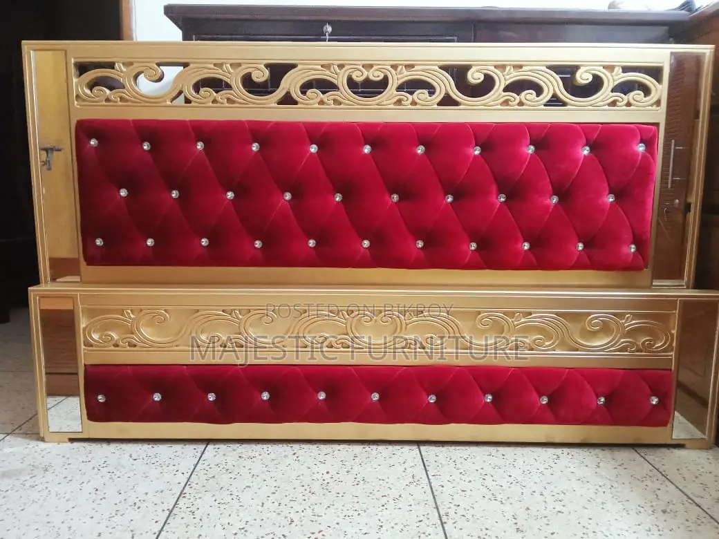 BED 5/7 & 6/7 FEET GOLDEN. M # 1736