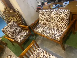 Modern Teak Wood Sofa Set