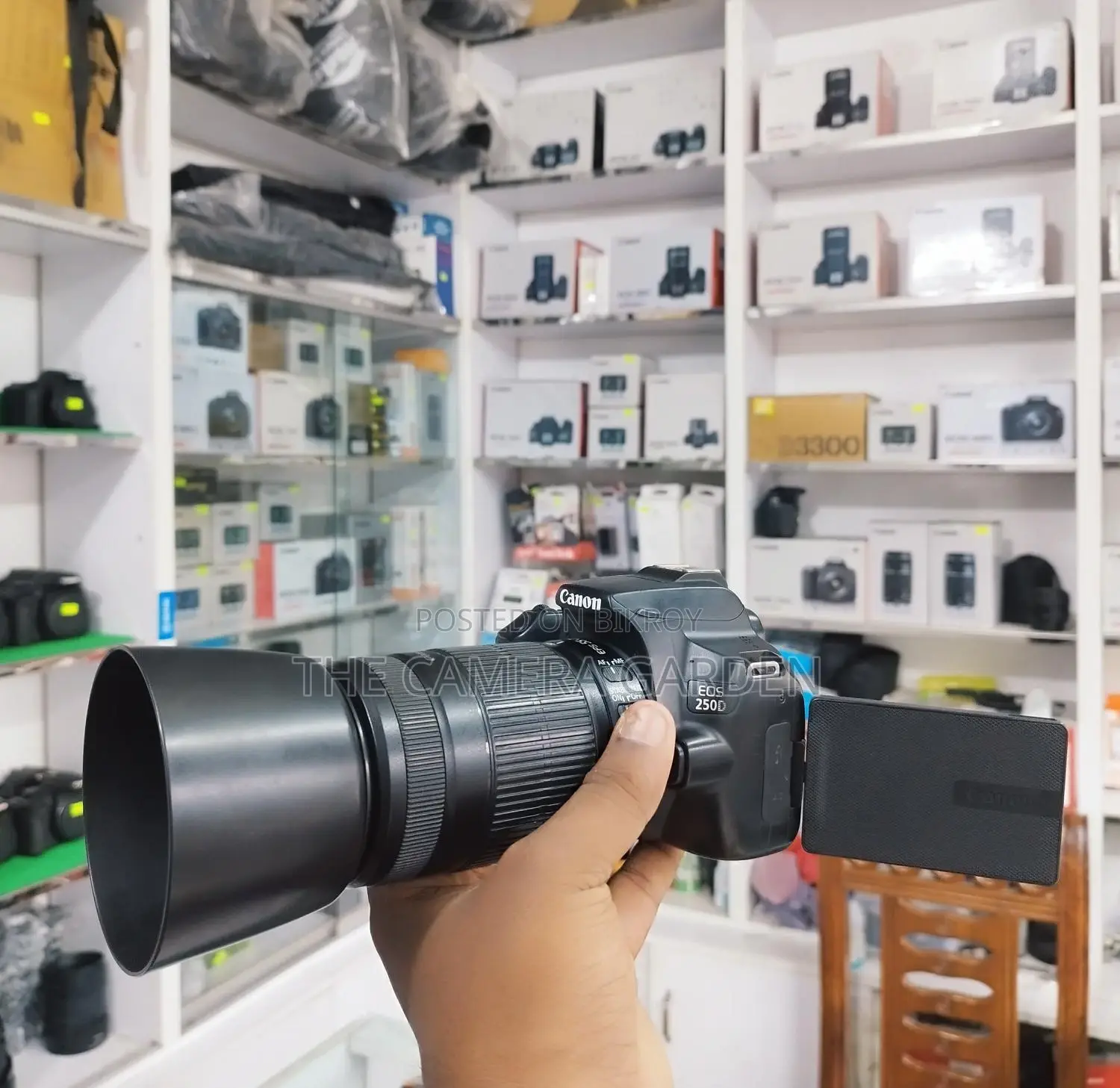 Canon 250d Body with 55 250mm Zoom