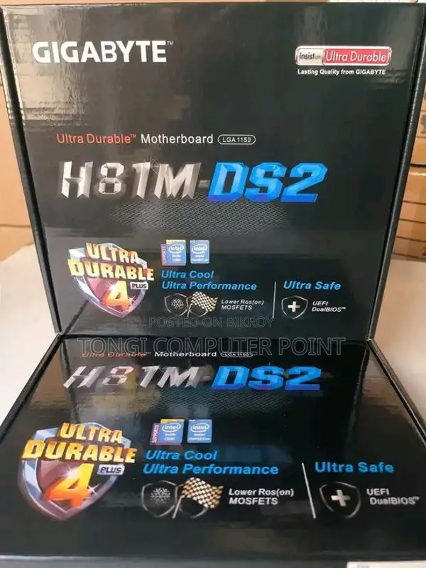 New (with box) Gigabyte / Asus H81 motherboard with 1-year warranty