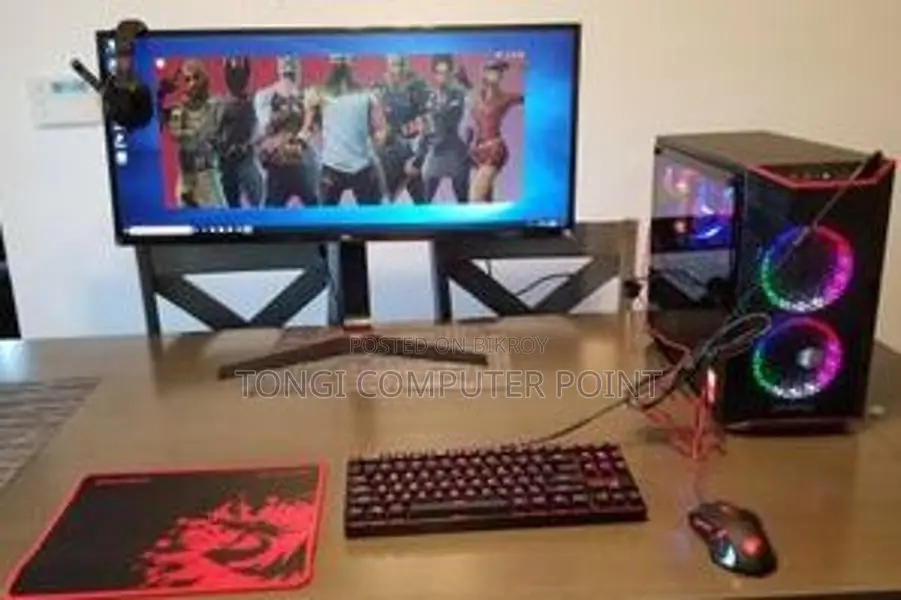 Full Setup I5 8th Gen Pc +22" Monitor 8gb Ram 128gb