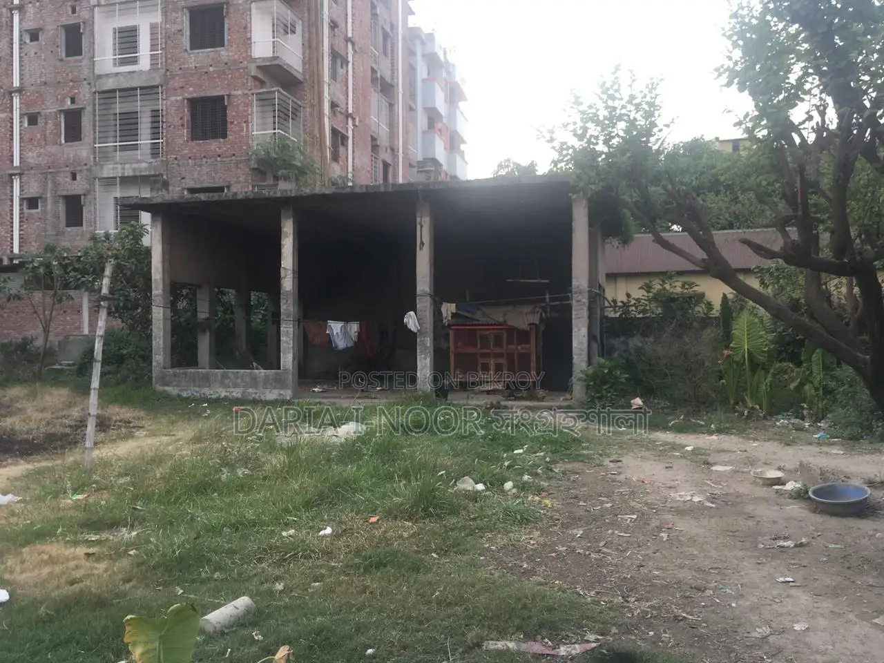 21 Katha land for sale with 16-story plan approval near Gazipur Chowrasta