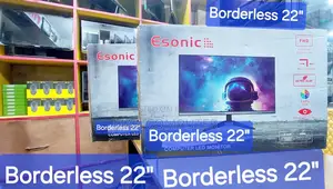 [ Like New ] Borderless 22" Led Monitor Esonic Original Brand > Warranty