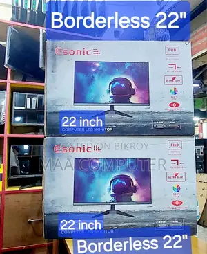 [ Like New ] Borderless 22" Led Monitor Esonic Original Brand > Warranty