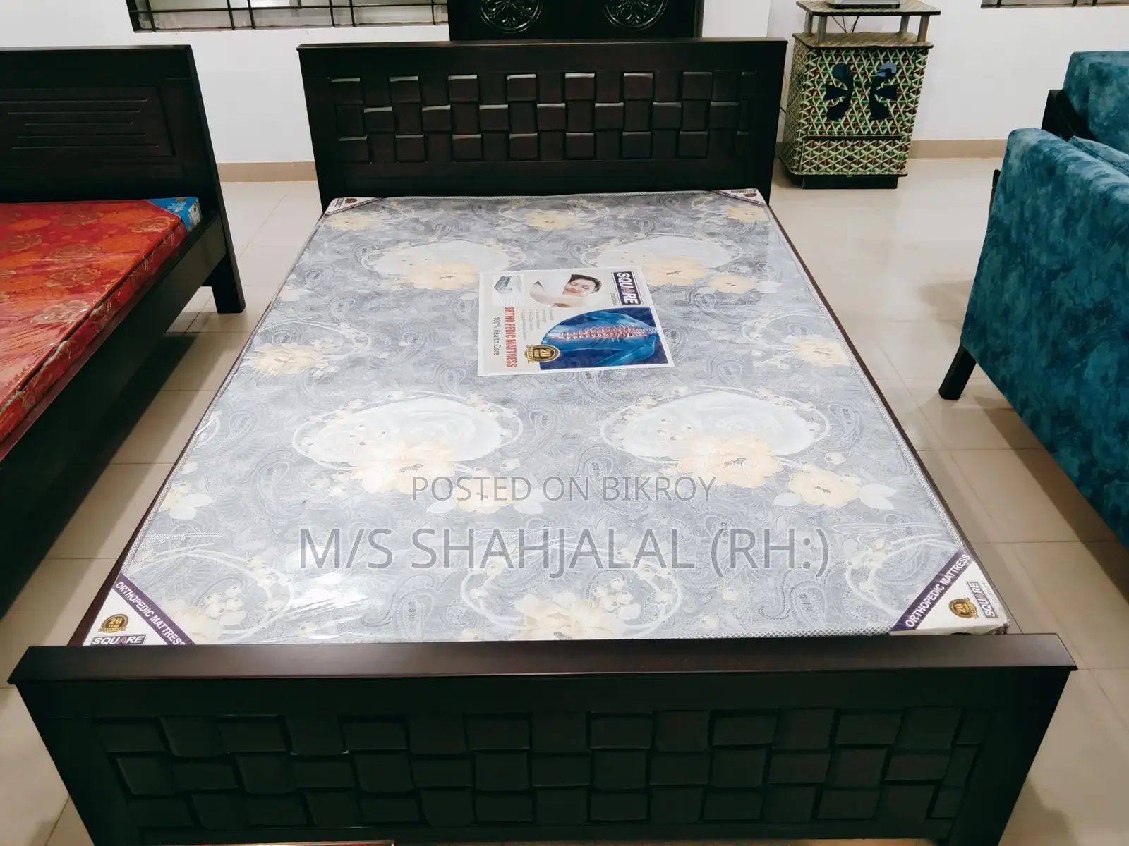 লেকার প্রসেসিং উড খাট কুইন সাইজ