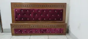 BED 6/7 FEET VELVET. M # 6287