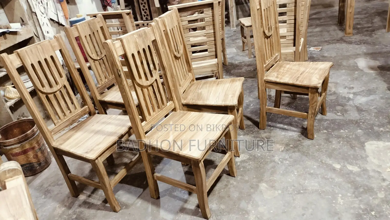 This Chittagong teak dining table will be sold, beside Postogola Bridge