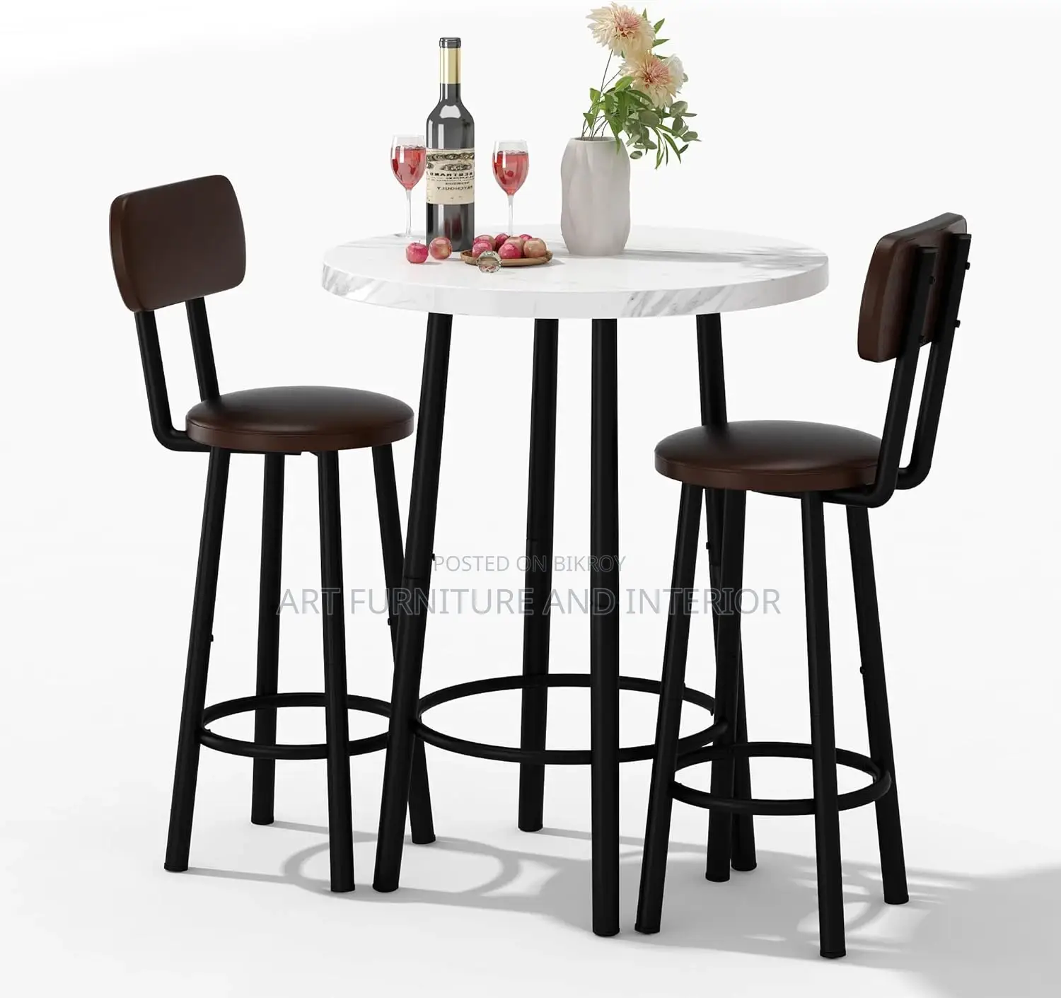 Bar Height Table and Chairs Set - 06