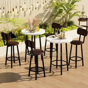 Bar Height Table and Chairs Set - 06