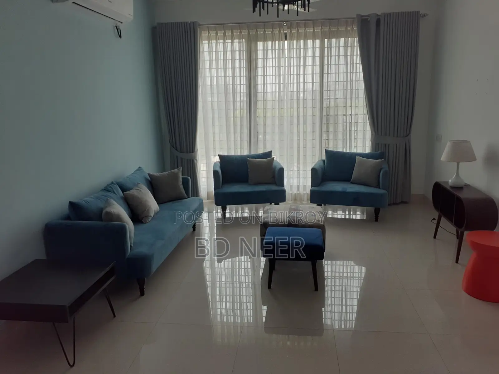 Lake View Gym Pool 4Bed Furnished Flat Rent in Gulshan-2