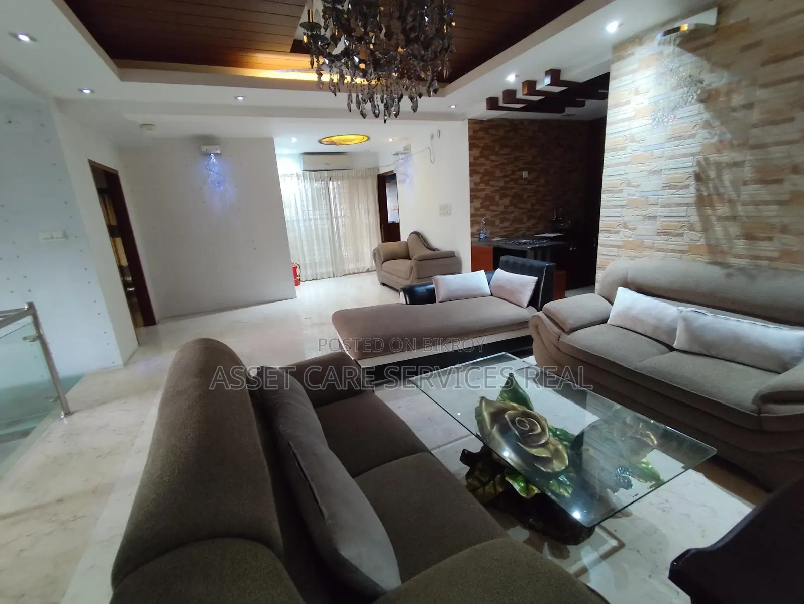 6-Bed 5000-Sqft Duplex Full Furnished Apartment Rent In Banani