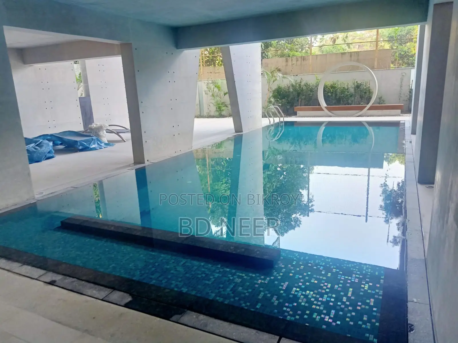 Gym Swimming Pool 3Bed Open Kitchen Furniture Flat Rent in Gulshan-2