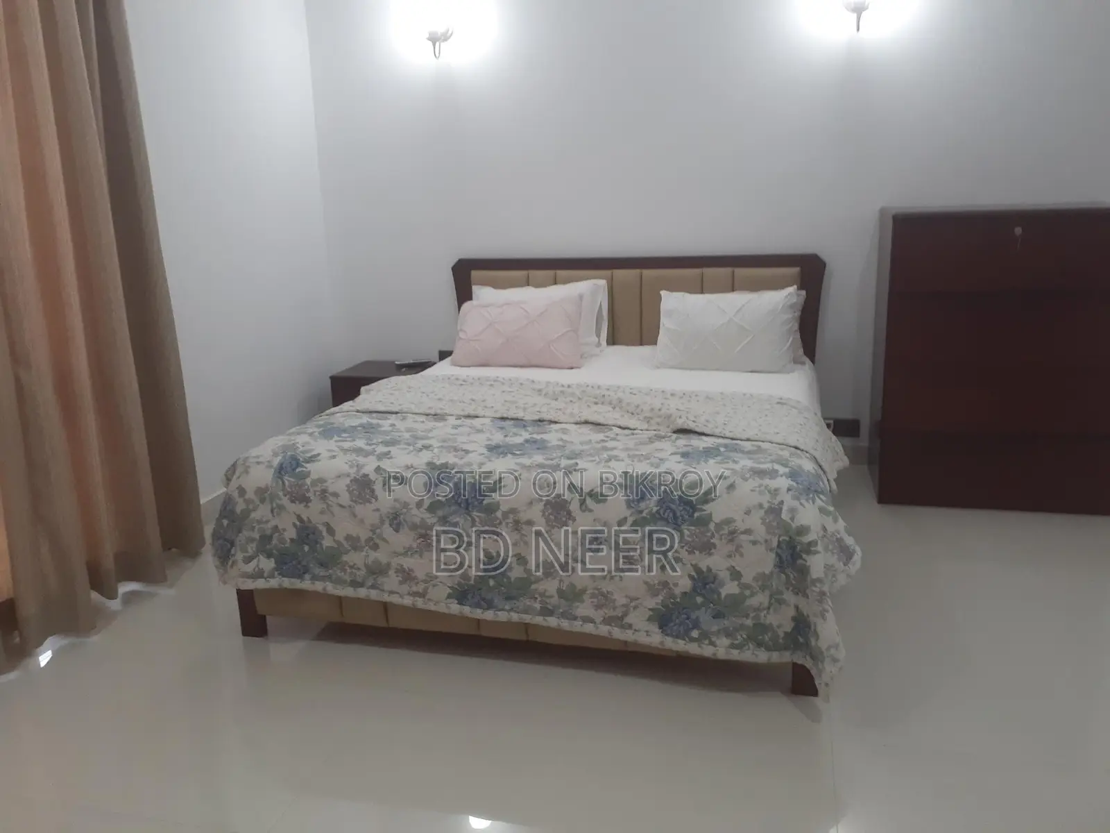 Gym Swimming Pool 3Bed Open Kitchen Furniture Flat Rent in Gulshan-2