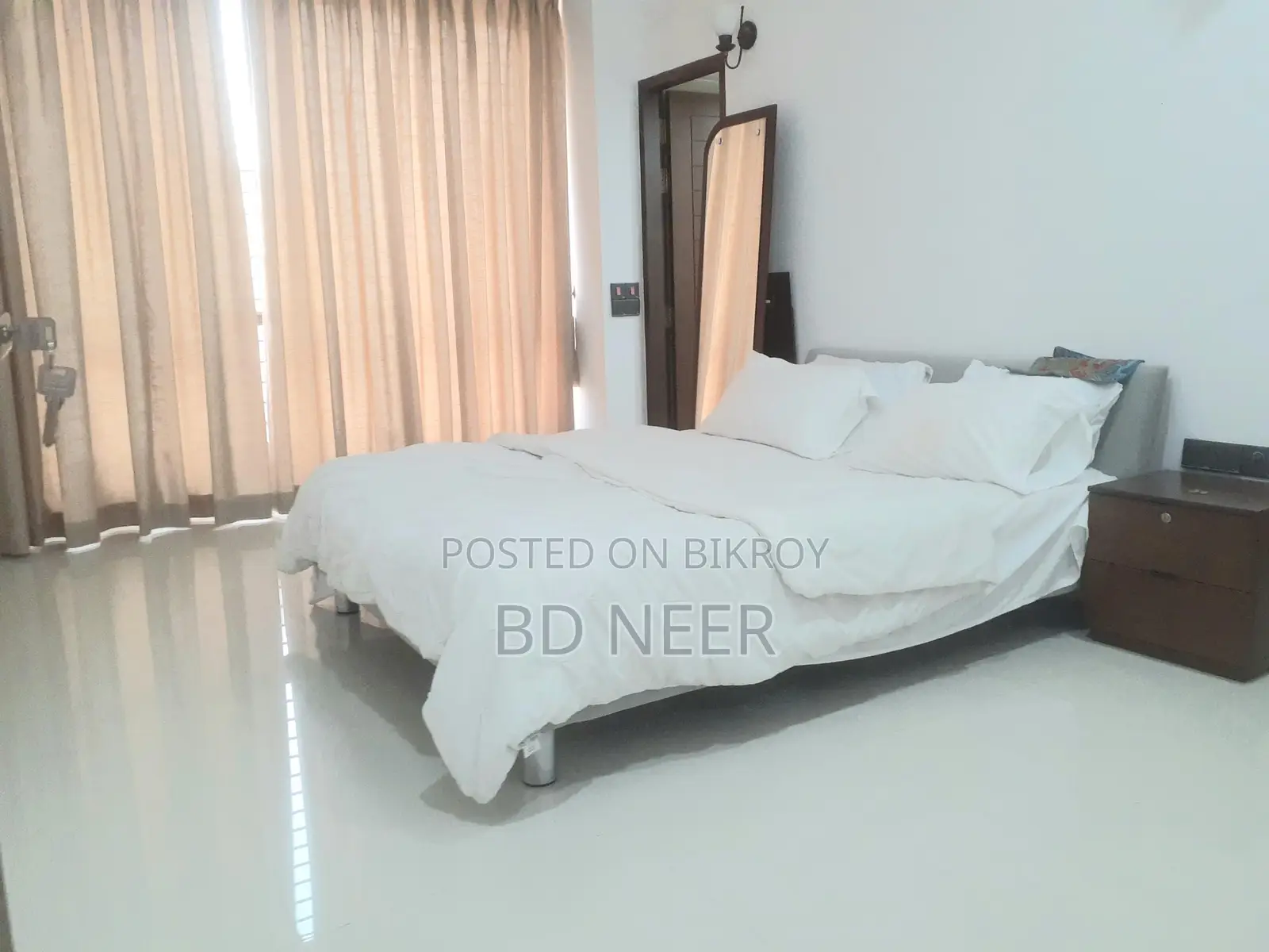 Gym Swimming Pool 3Bed Open Kitchen Furniture Flat Rent in Gulshan-2