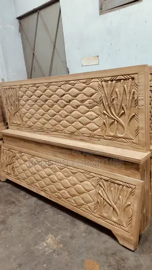 This Chittagong teak bed will be sold
