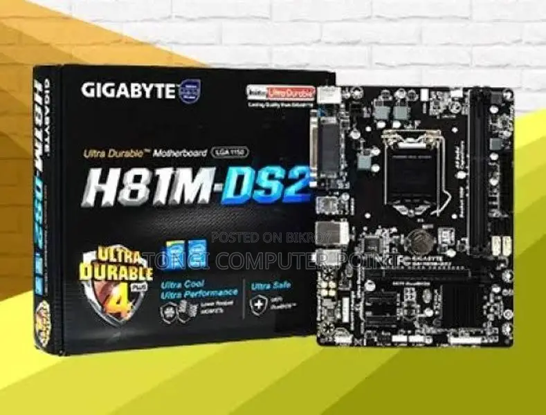New Gigabyte h81m Motherboard with 1 Year Warranty