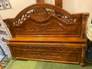 Sturdy Wooden King Bed