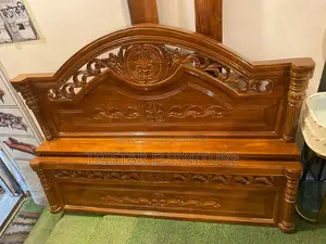 কাঠের তৌরি মজবুত বেড king bed