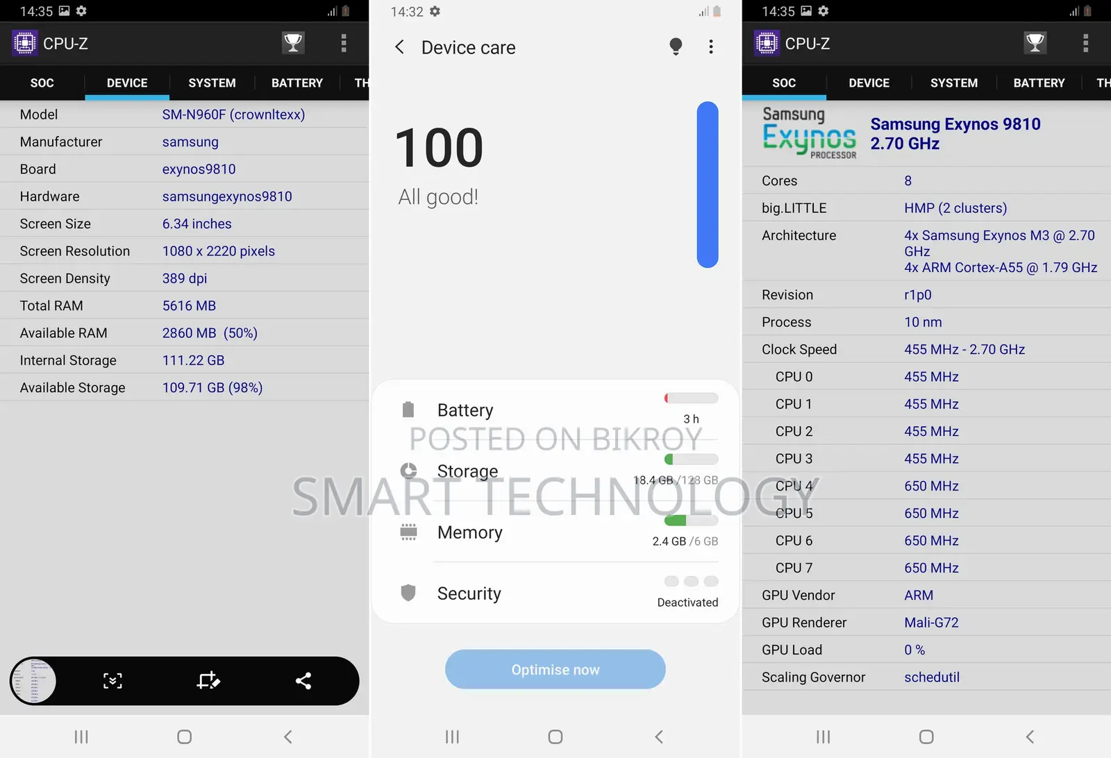 Samsung Galaxy Note 9 Motherboard