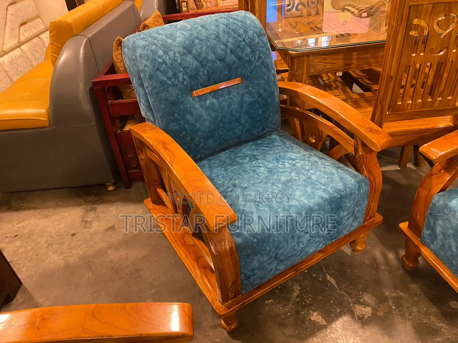 Aesthetic Wooden Sofa Set