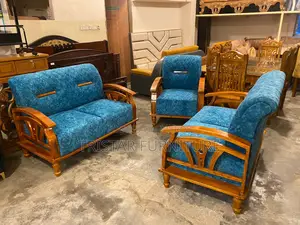 Aesthetic Wooden Sofa Set