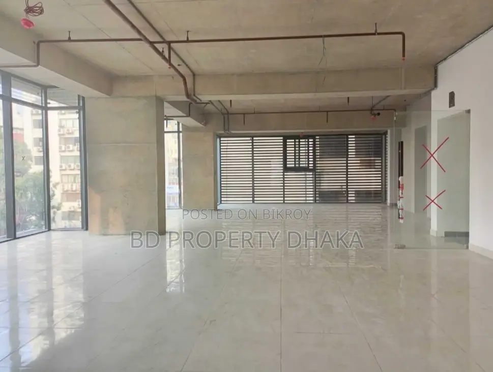 3820 Sqft Open Commercial newly building Rent. in Gulshan