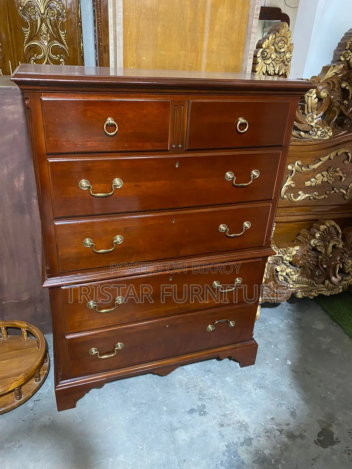 Drexel Heritage Georgian Flame Mahogany Twelve Drawer