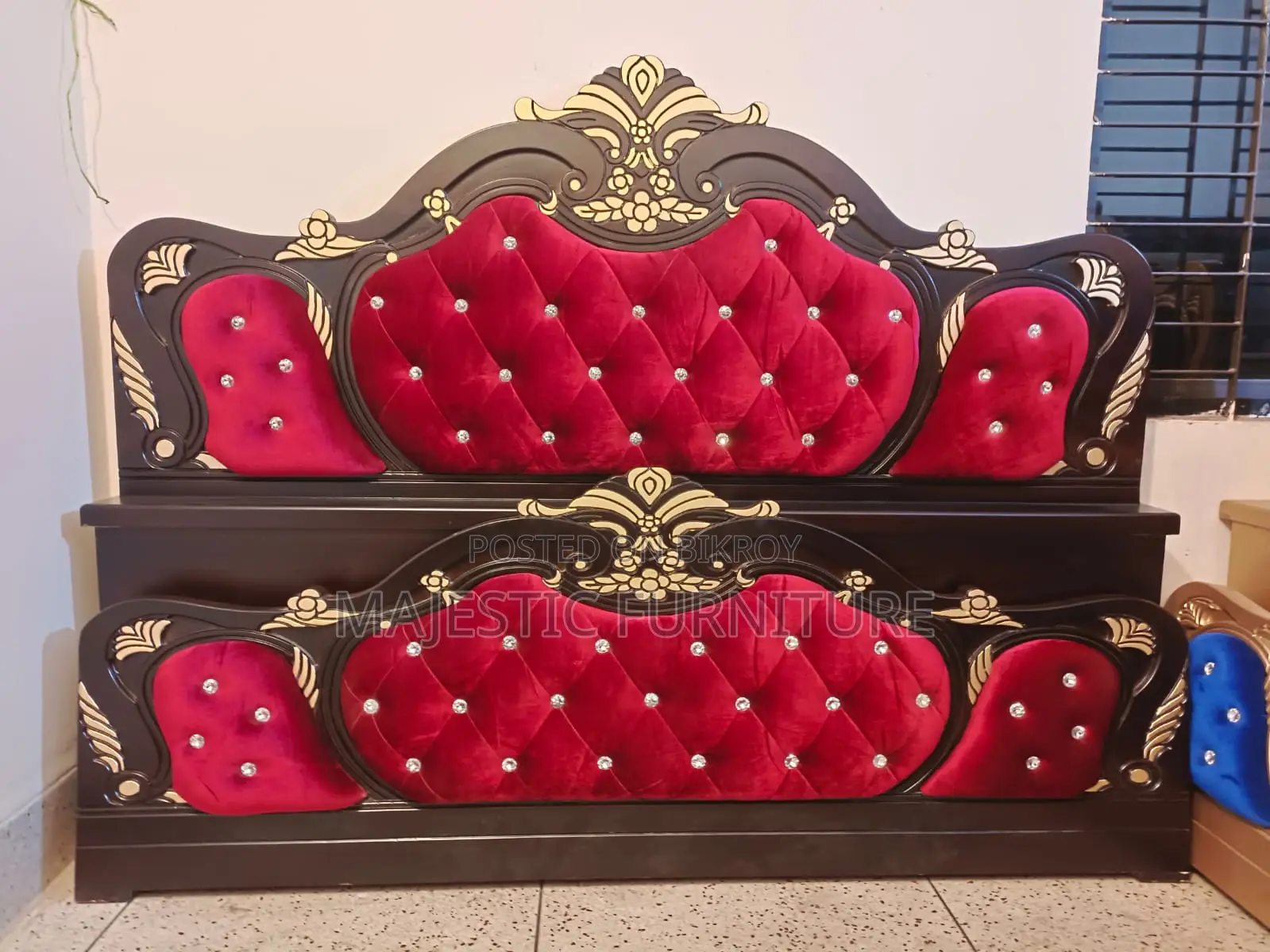 NEW BED 5/7 & 6/7 FEET VELVET. M # 277