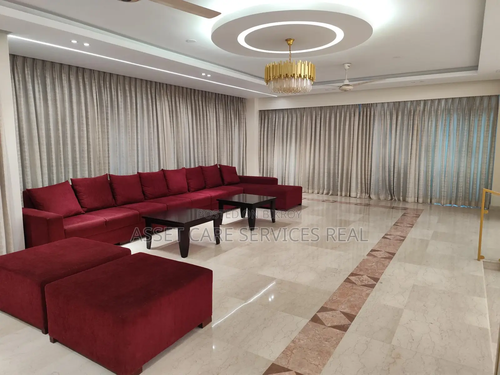 7500-Sqft Furnished 5-Bedroom Luxurious Sunlight Apartment for Rent in Baridhara