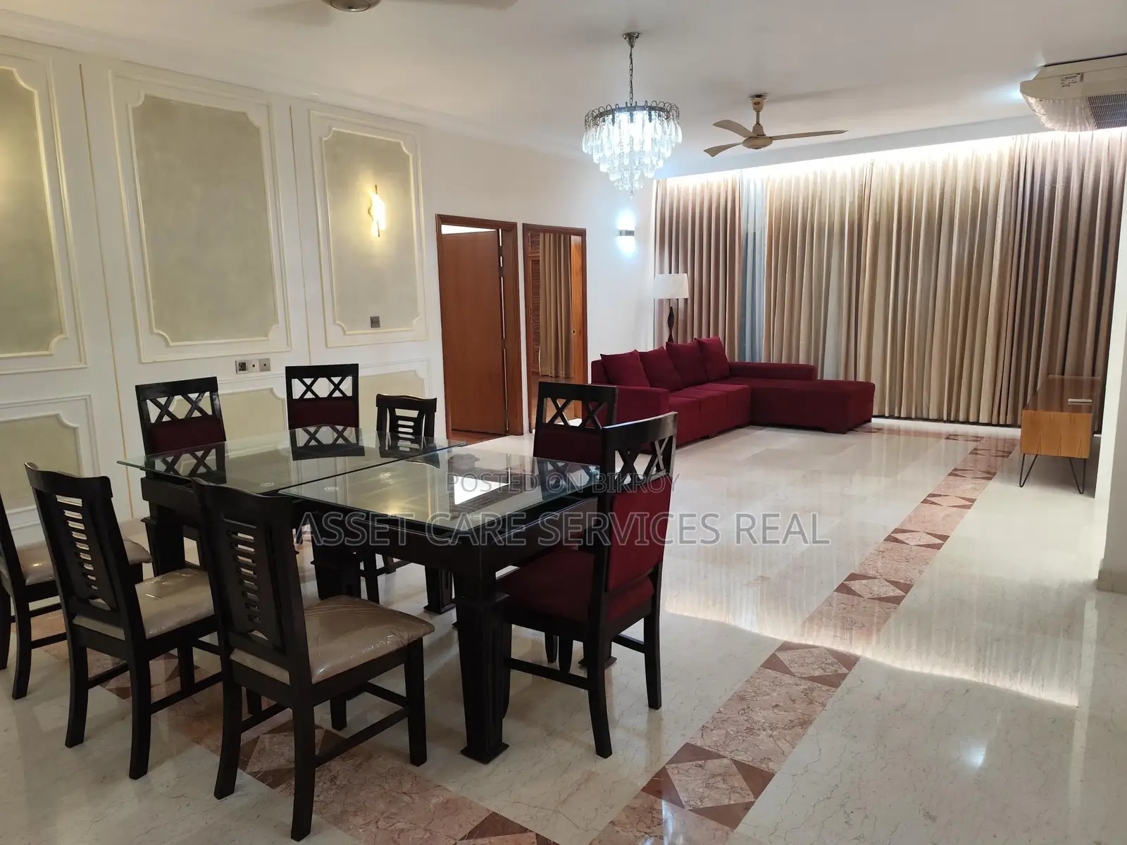 7500-Sqft Furnished 5-Bedroom Luxurious Sunlight Apartment for Rent in Baridhara