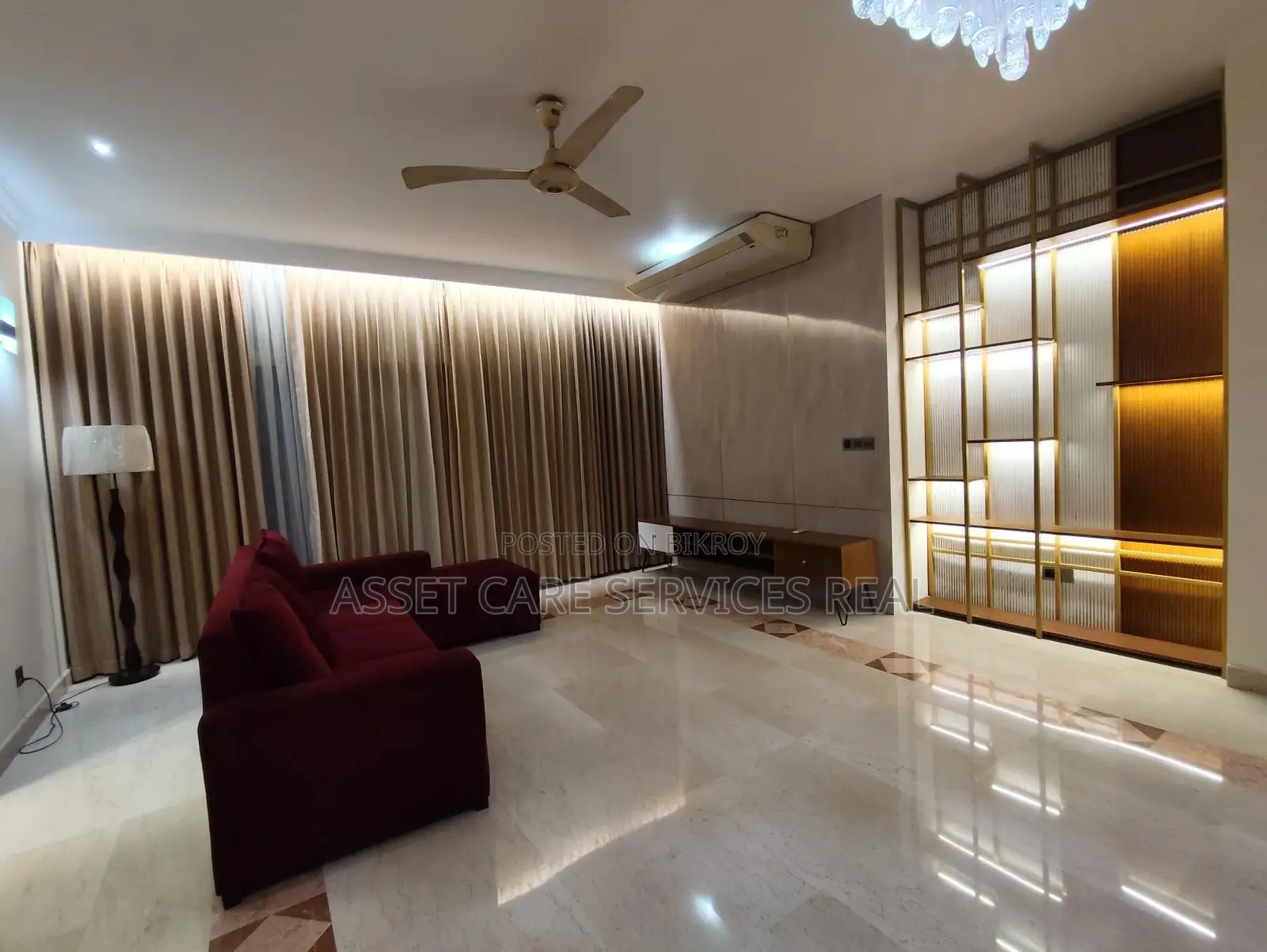 7500-Sqft Furnished 5-Bedroom Luxurious Sunlight Apartment for Rent in Baridhara