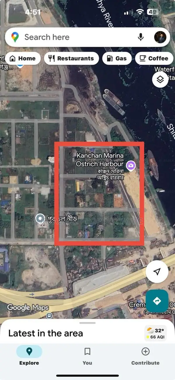 10 Katha Plot for Sale in Purbachal Sector 4, on the banks of Shitalakshya.