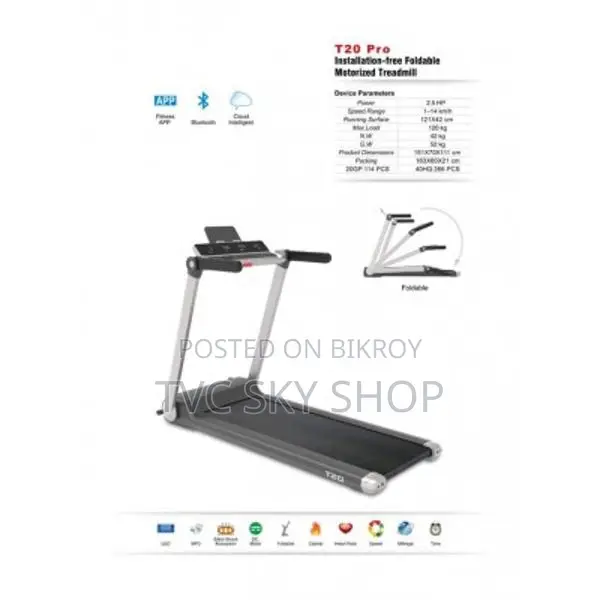 Foldable Motorized Installation Free Treadmill T20 Pro (2025)