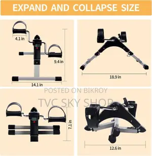Mini Pedal Exercise Bike Foldable with LCD Display