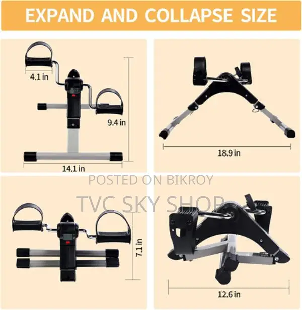 Mini Pedal Exercise Bike Foldable with LCD Display
