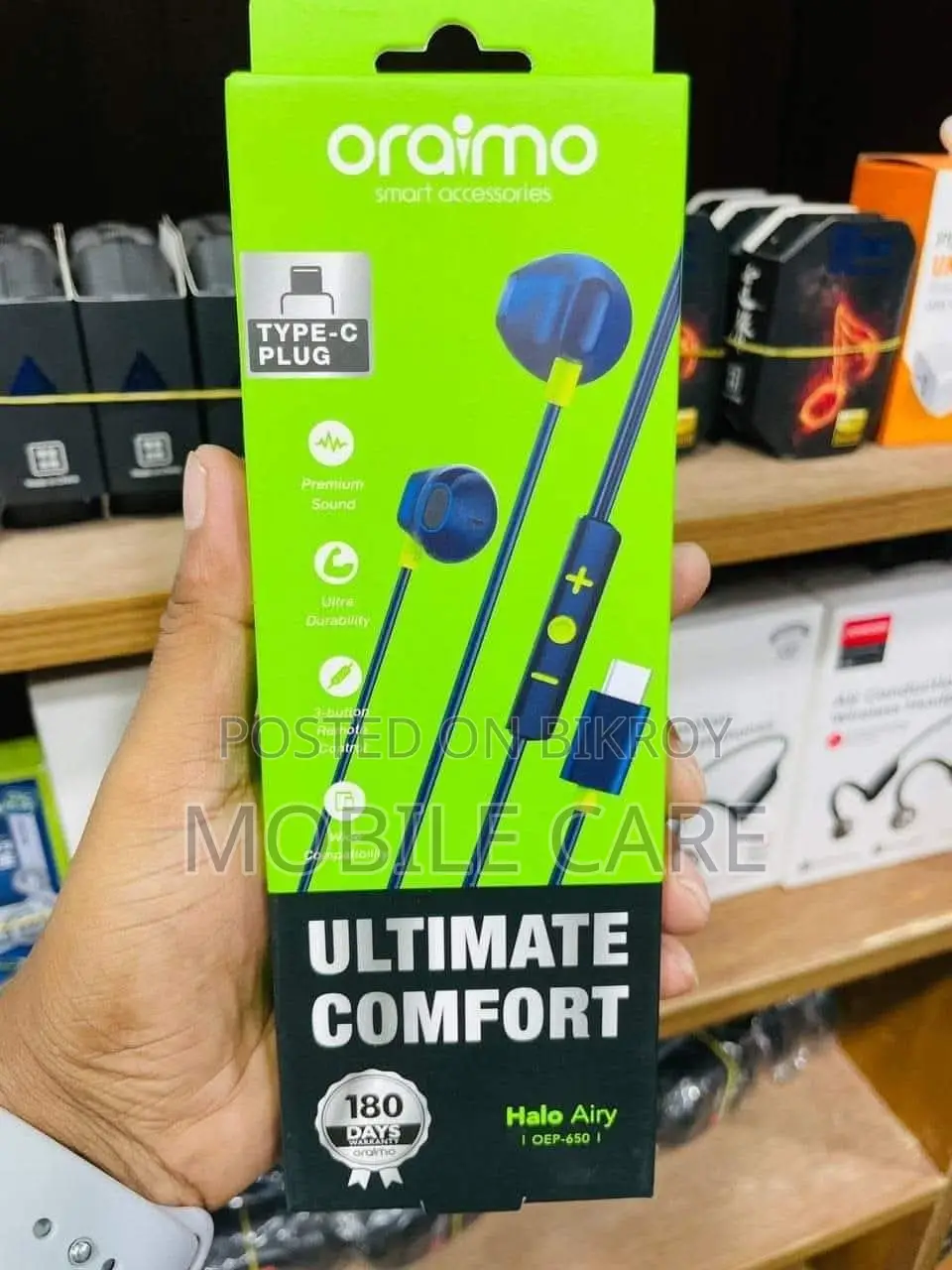 Oraimo Type-C Plug Earphone