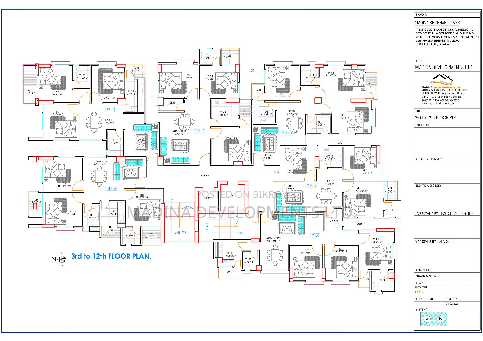 Ready Flat sale Near Motijheel