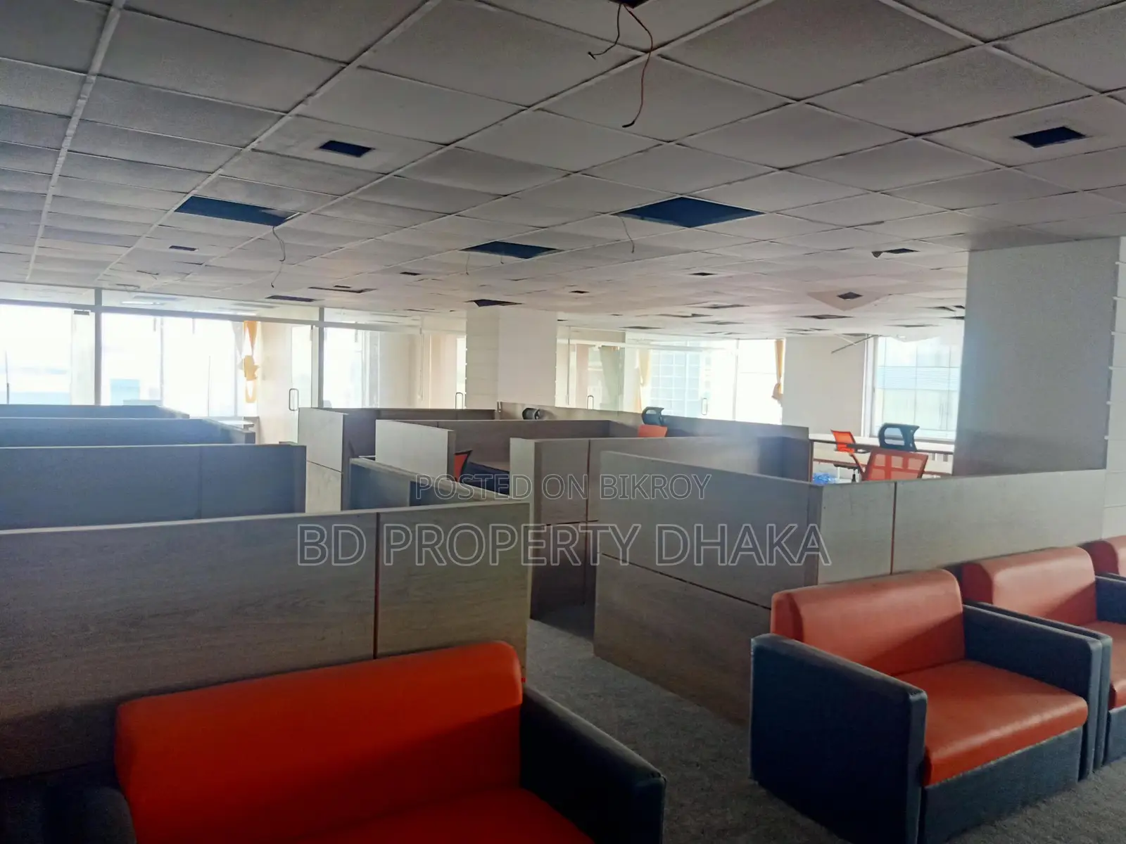 6010 Sqft Open Semi Furnished Commercial Space Rent In Gulshan Avenue
