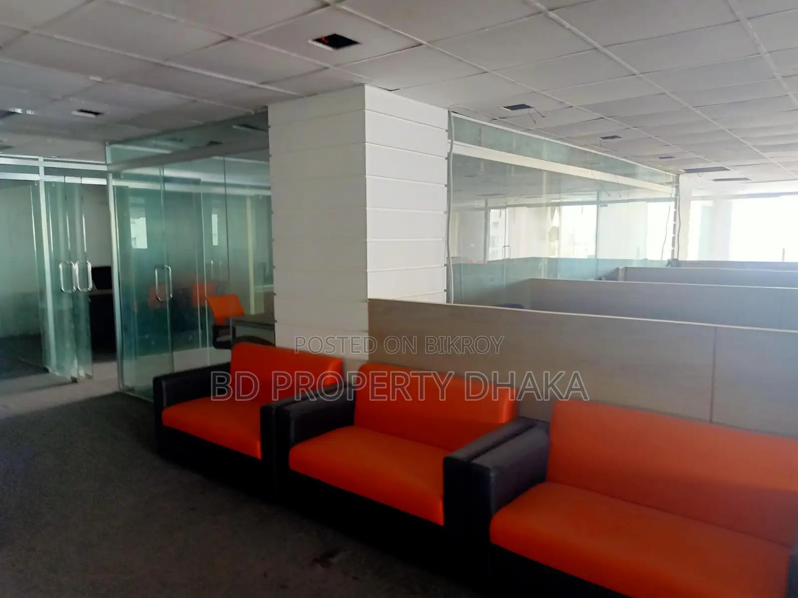 6010 Sqft Open Semi Furnished Commercial Space Rent In Gulshan Avenue